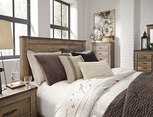 Trinell - Panel Bed #queen #none