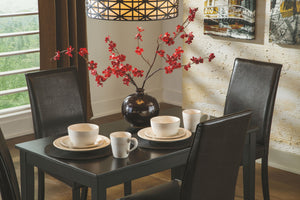 Kimonte - Dining Table Set #5pc.table,4upholsteredsidechairs