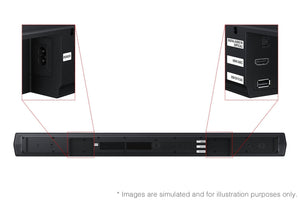 Samsung - B-Series HW-B550F 2.1Ch DTS Virtual:X Soundbar with Subwoofer - Titan Black