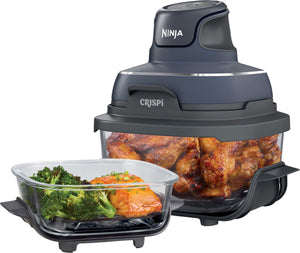 Ninja - Crispi 4-in-1 Portable Glass Air Fryer Cooking System - Gray