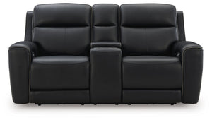 5Z-Comfort - Relaxation - Power Reclining Loveseat with Console / Adj Headrest #black