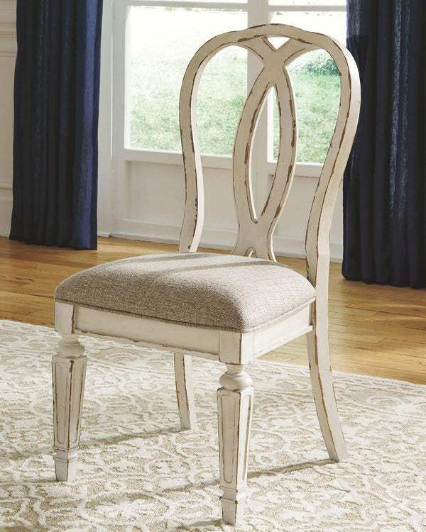 Realyn - Rectangular Dining Table Set #5pc.table,4chairs|9pc.table,4ladderbackchairs,4ribbonbackchairs|7pc.table,6ribbonbackedchairs|9pc.table,8ribbonbackchairs