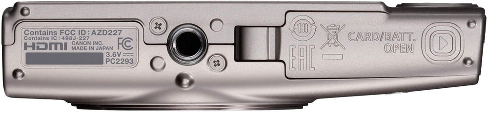 Canon - PowerShot ELPH 360 HS A Full HD Video 20.2-Megapixel Digital Camera - Silver
