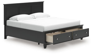 Lanolee - Panel Bed #king #2drawers