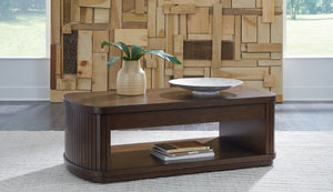 Korestone - Mesa de centro elevable - Marrón oscuro