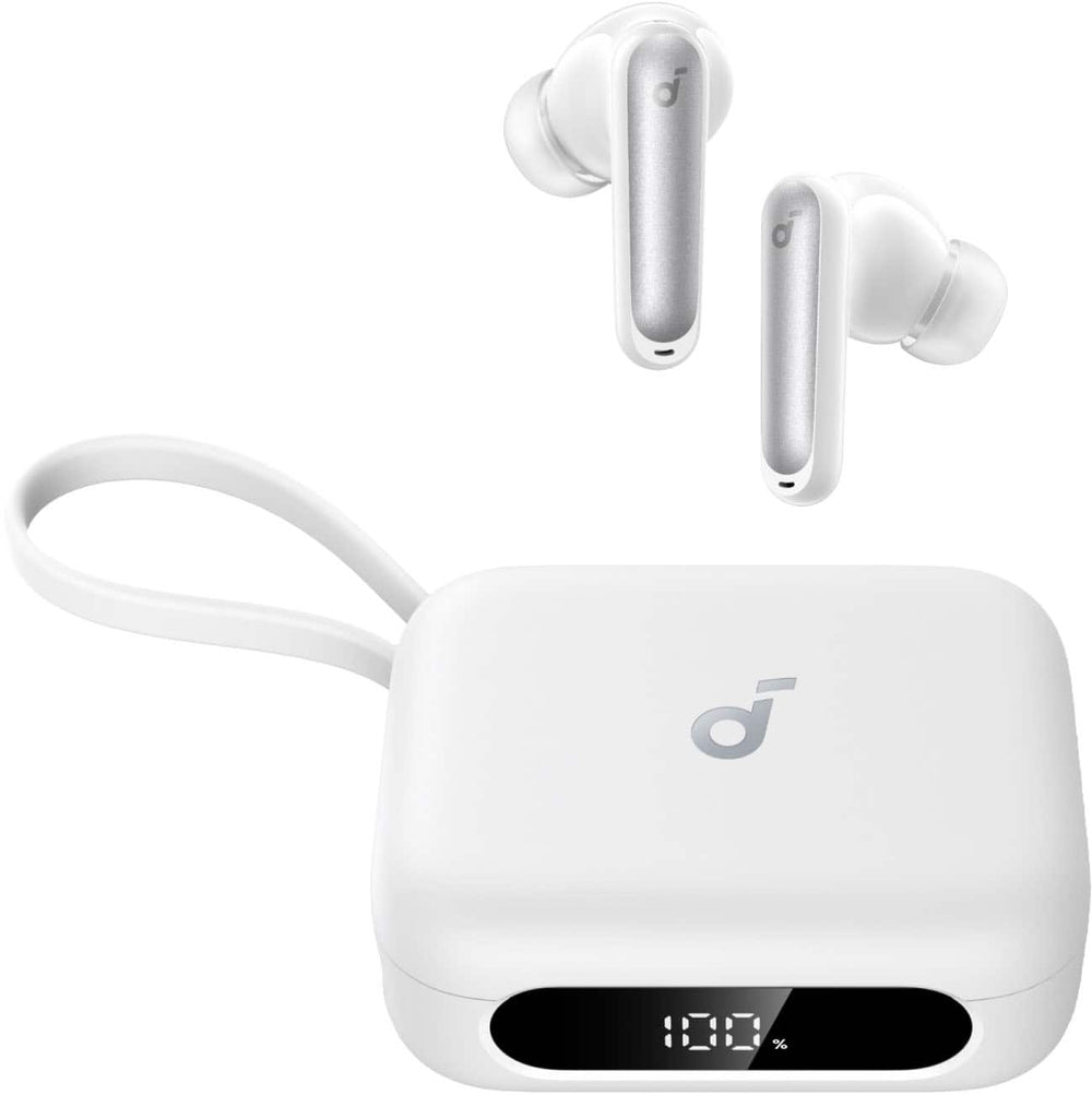 Soundcore - by Anker P41i Bluetooth Wireless In Ear Earbuds with Portable USB-C 3,000mAh Phone Charger - White