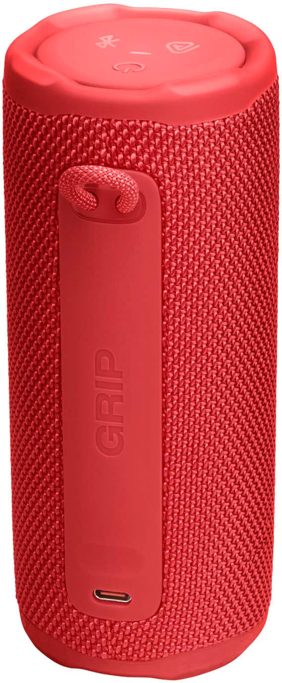 JBL - Grip Portable Wireless Speaker with Built-In Light - 2025 - Red
