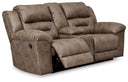Stoneland - Reclining Loveseat #lightbrown
