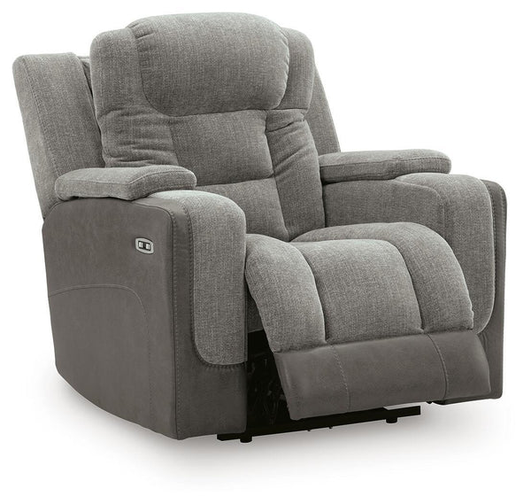 Mixed Motion - Power Recliner With Adjustable Headrest #gray
