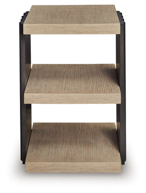 Rylandyn - Mesa auxiliar rectangular - Negro / Marrón claro