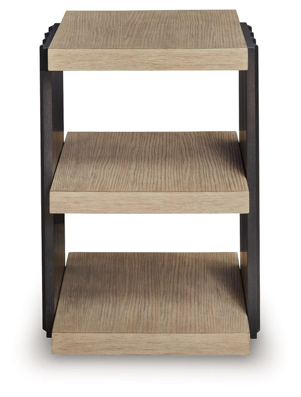 Rylandyn - Mesa auxiliar rectangular - Negro / Marrón claro