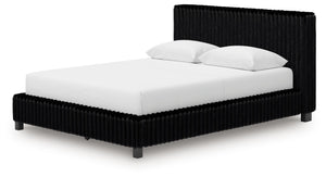 Zuraleus - Upholstered Bed #black #queen