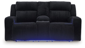 Forest Lake - Power Reclining Loveseat With Console / Adj Headrest #black