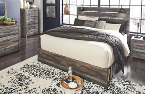 Drystan - Panel Bedroom Set #6pc.bed,dresser,mirror,chest,2nightstands #king #2drawers