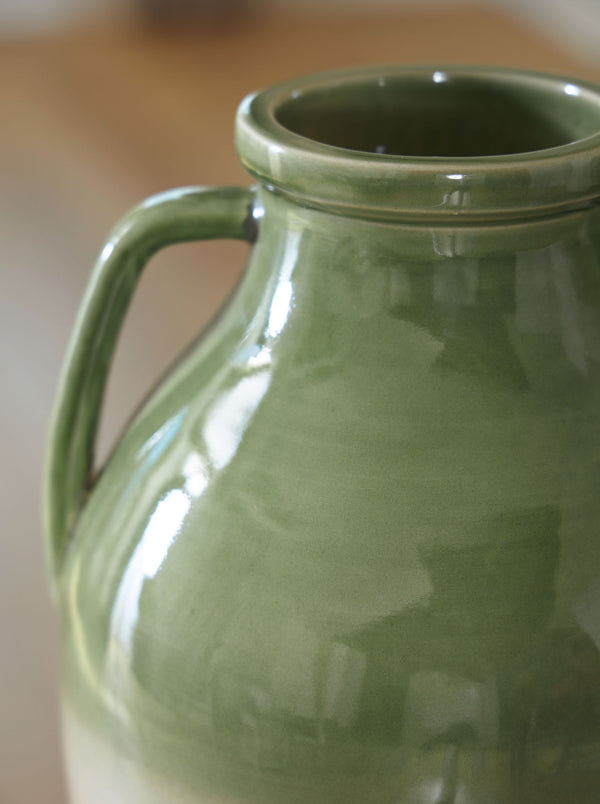 Andorbury - Florero - Verde / Beige
