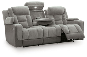 Mixed Motion - Power Reclining Sofa With Adjustable Headrest #gray