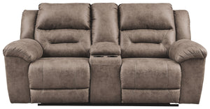 Stoneland - Power Reclining Loveseat #lightbrown