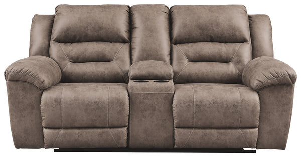 Stoneland - Power Reclining Loveseat #lightbrown