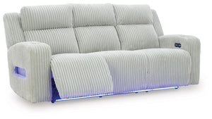 Forest Lake - Power Reclining Sofa With Adj Headrest #lightgray