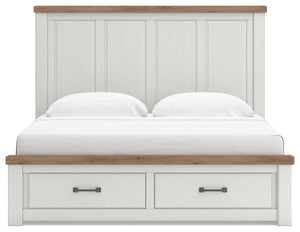Savonport - Panel Storage Bed #king #storagefootboardand2underbedstorageunits