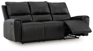 Glossmore - Sofá reclinable - Negro