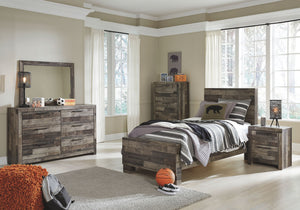Derekson - Youth Panel Bedroom Set #4pc.bed,dresser,mirror,chest #twin #none