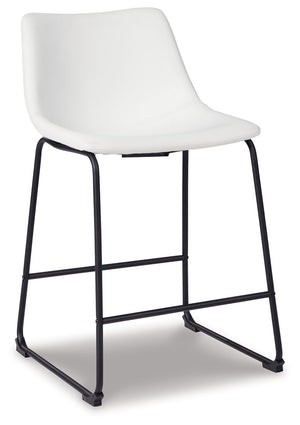 Centiar - Upholstered Barstool (Set of 2) #white #19''wx22''dx35''h