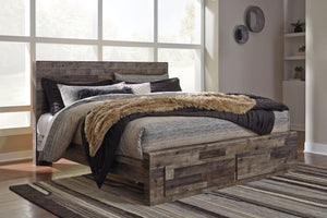 Derekson - Panel Bed #king #2drawers