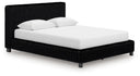 Zuraleus - Upholstered Bed #black #queen