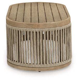 Serena Shores - Mesa de centro rectangular - Beige