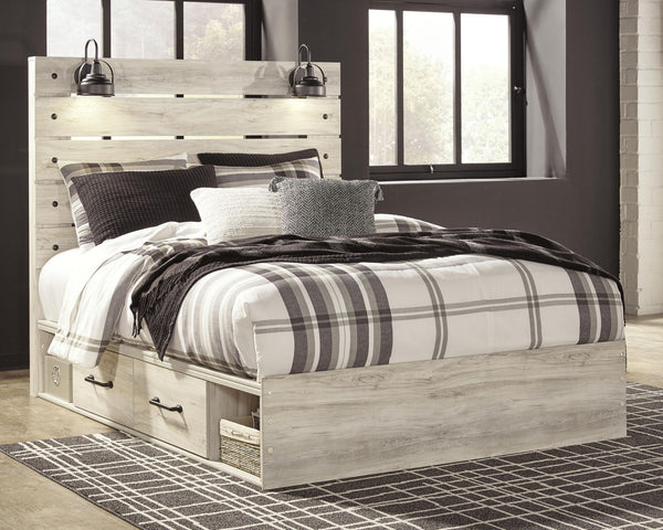 Cambeck - Panel Bed #queen #4drawers