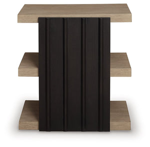 Rylandyn - Mesa auxiliar rectangular - Negro / Marrón claro
