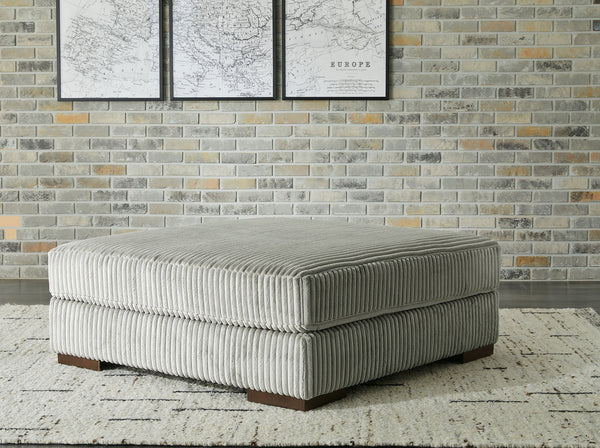 Lindyn - Oversized Accent Ottoman #gray