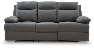Side-Swipe - Reclining Sofa With Drop Down Table #darkgray