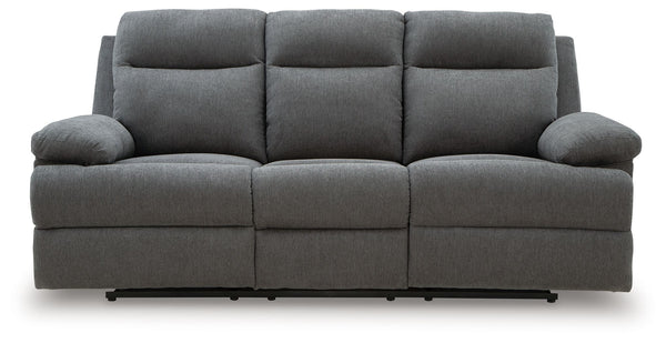 Side-Swipe - Reclining Sofa With Drop Down Table #darkgray