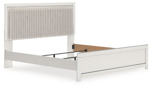 Zuraleus - Upholstered Panel Bed #white #king
