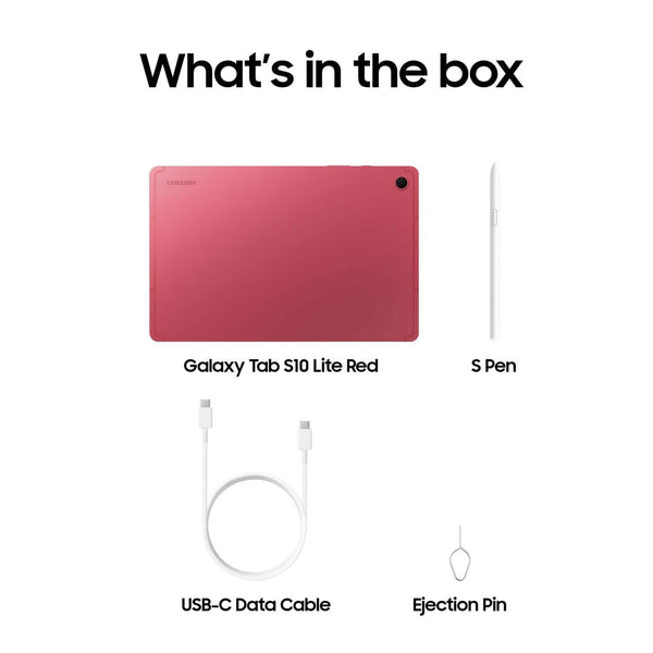 Samsung - Galaxy Tab S10 Lite - 10.9" 256GB - Wi-Fi - with S-Pen - Coral Red