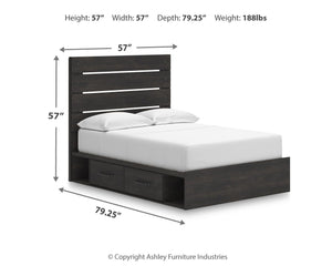 Hollivern - Panel Storage Bed #full