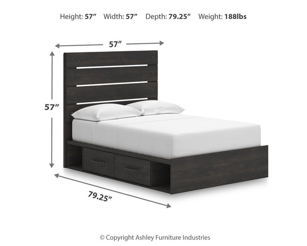 Hollivern - Panel Storage Bed #full