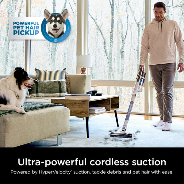Shark - PowerPro Flex Reveal Cordless Vacuum, HEPA Filtration & Anti-allergen Complete Seal, Up to 50 min Runtime - White
