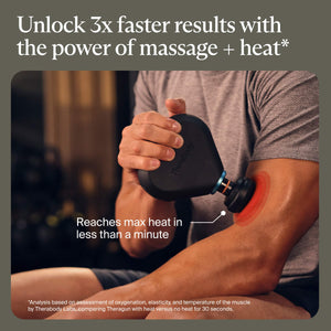 Therabody - Theragun Mini Plus - Heated, Travel-Sized Massage For Faster Recovery On-The-Go - Black