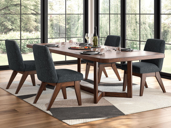 Dilenno - Extension Dining Table Set #5pc.table,4chairs