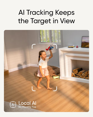 eufy - S350 Indoor Wired 4K PTZ Security Camera with Dual Lens - White