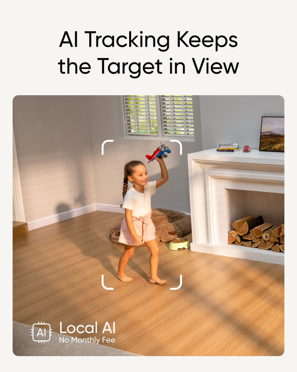eufy - S350 Indoor Wired 4K PTZ Security Camera with Dual Lens - White