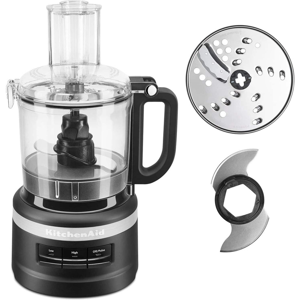KitchenAid - Easy Store 7-Cup Food Processor in Matte - Black