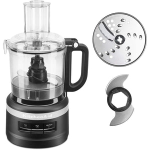 KitchenAid - Easy Store 7-Cup Food Processor in Matte - Black