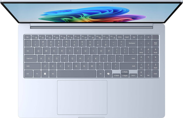 Samsung - Galaxy Book4 Edge - Copilot+ PC - 15.6" LED Laptop - Snapdragon X- 16GB Memory- 512 GB Storage - Sapphire Blue