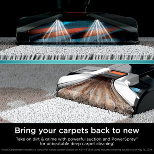 Shark - CarpetXpert with Stainstriker Technology Corded Upright Deep Carpet and Upholstery Cleaner with Built-in Spot Remover - White