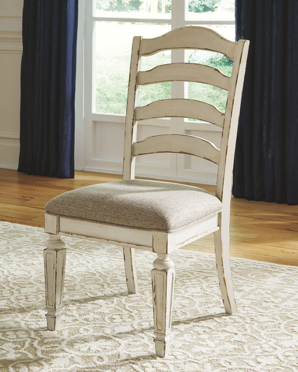 Realyn - Rectangular Dining Table Set #6pc.table,4chairs,server|9pc.table,4ladderbackchairs,4ribbonbackchairs|9pc.table,8ladderbackchairs|7pc.table,6chairs