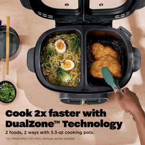 Ninja - MultiPot XL 12-in-1 DualZone Multicooker - Cyberspace